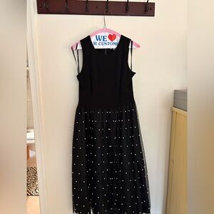 Calvin Klein Black Dress with pearl detail